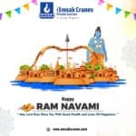Illuminate Your Path: Amsak Cranes Pvt Ltd Wishes You a Prosperous Ram Navami!