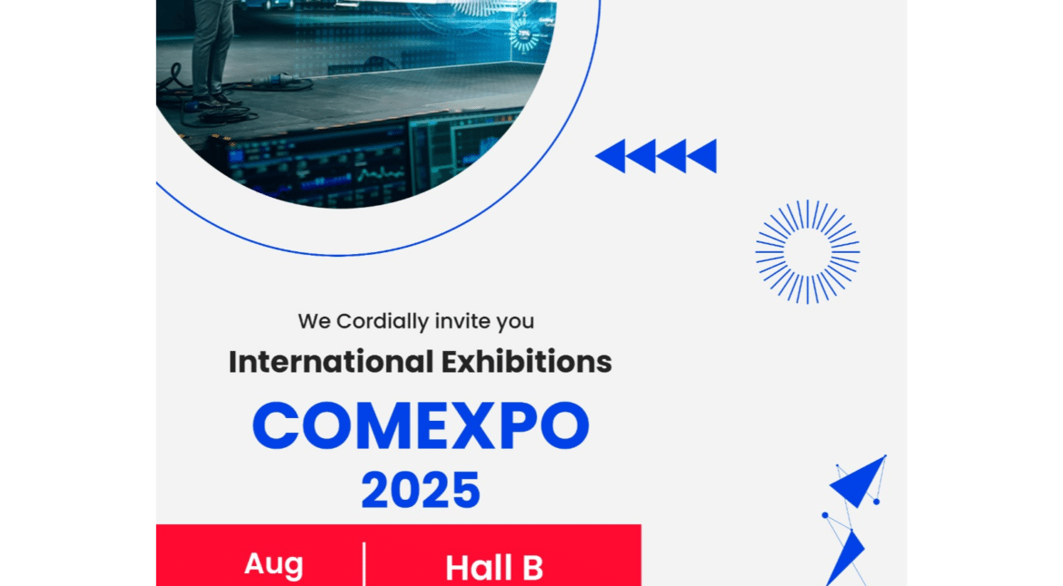 Amsak Cranes booth at COMEXPO 2025, Colombo — showcasing the largest crane and advanced lifting solutions