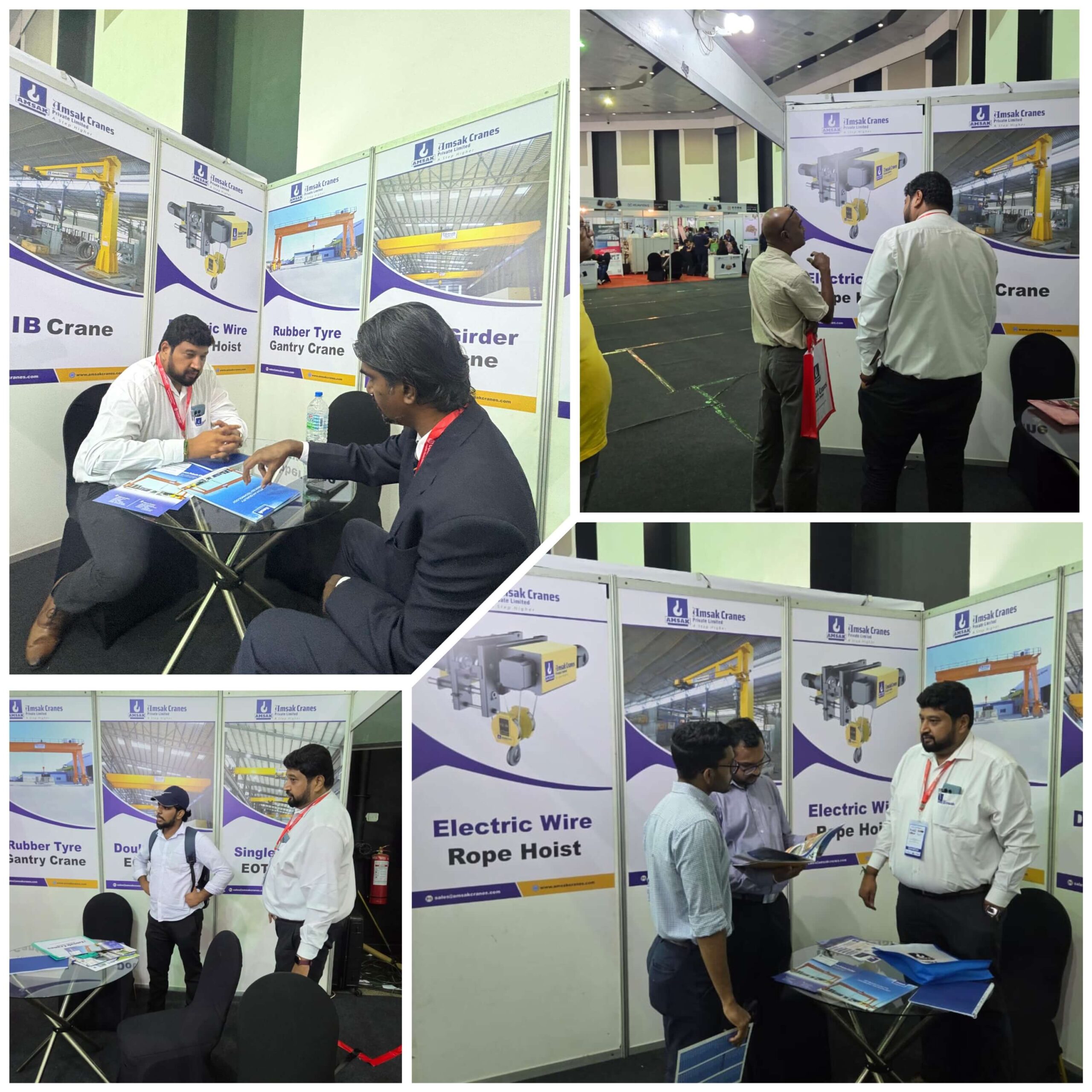 Amsak Cranes showcasing next-generation crane solutions at COMEXPO 2025, highlighting innovation, safety, and performance at BMICH, Colombo.
