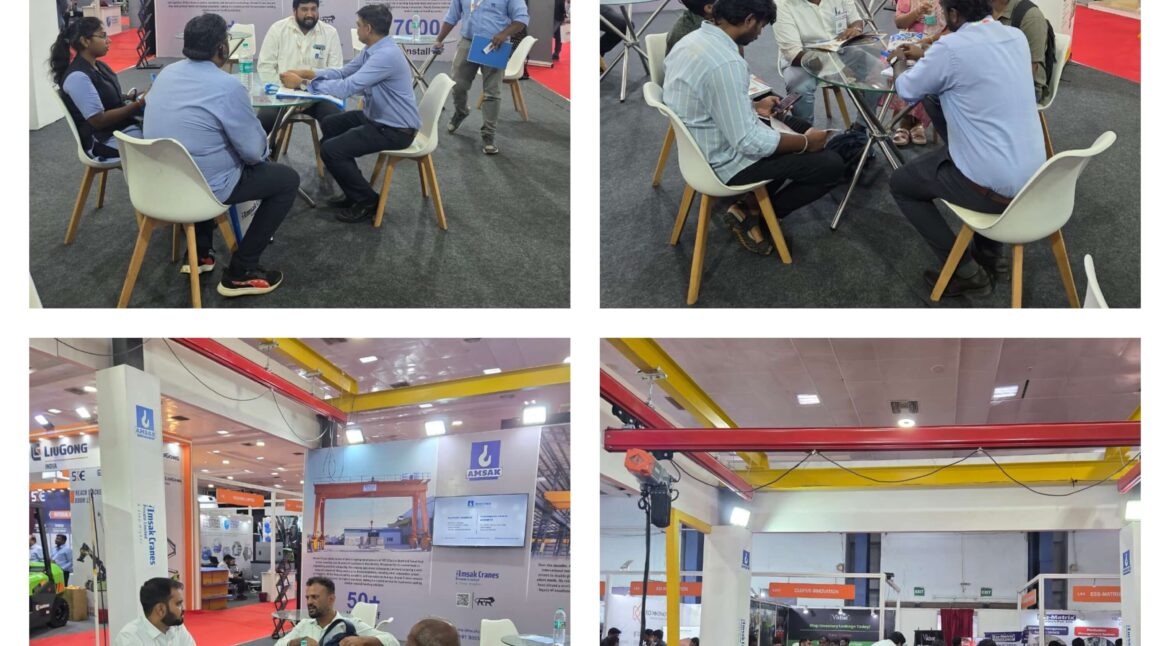 Amsak Cranes LOGMAT 2025 Stall L01 — Durable crane solutions on display