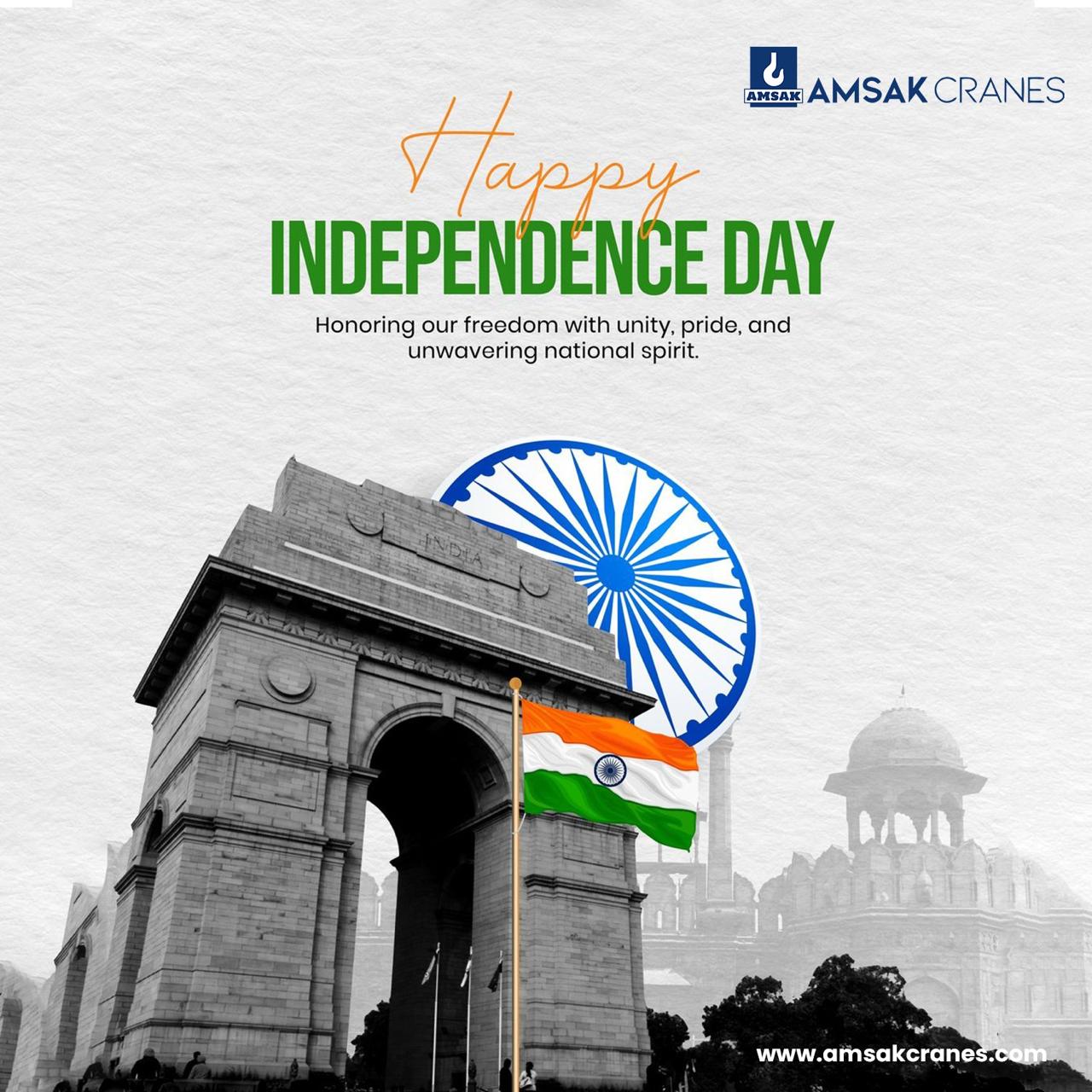 Happy Independence Day 2026 Amsak Cranes